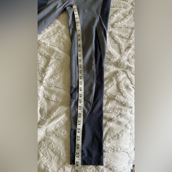 Gymshark Sleek Sculpture 2.0 Mesh Insert Leggings In Blue Steel Gray Siz… - Picture 13 of 14